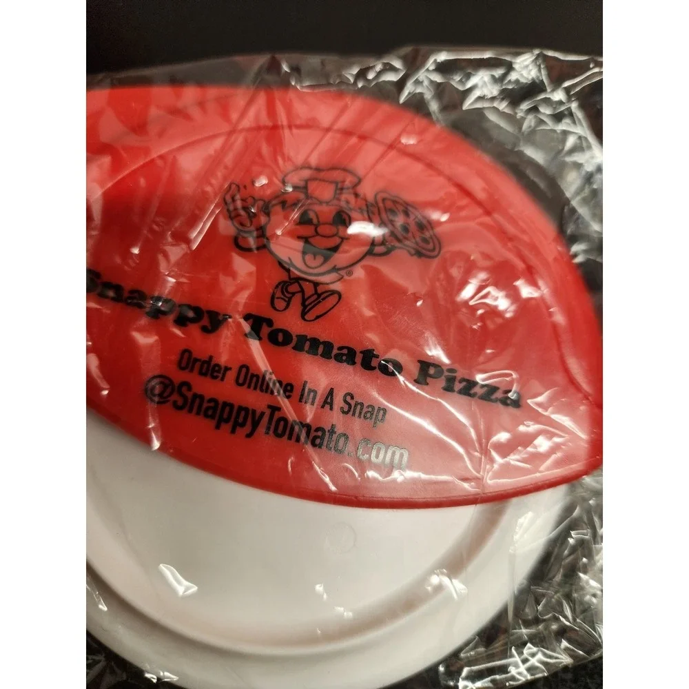 Snappy Tomato Pizza Pizza Cutter Red White Promotional Restaurant Merchandise